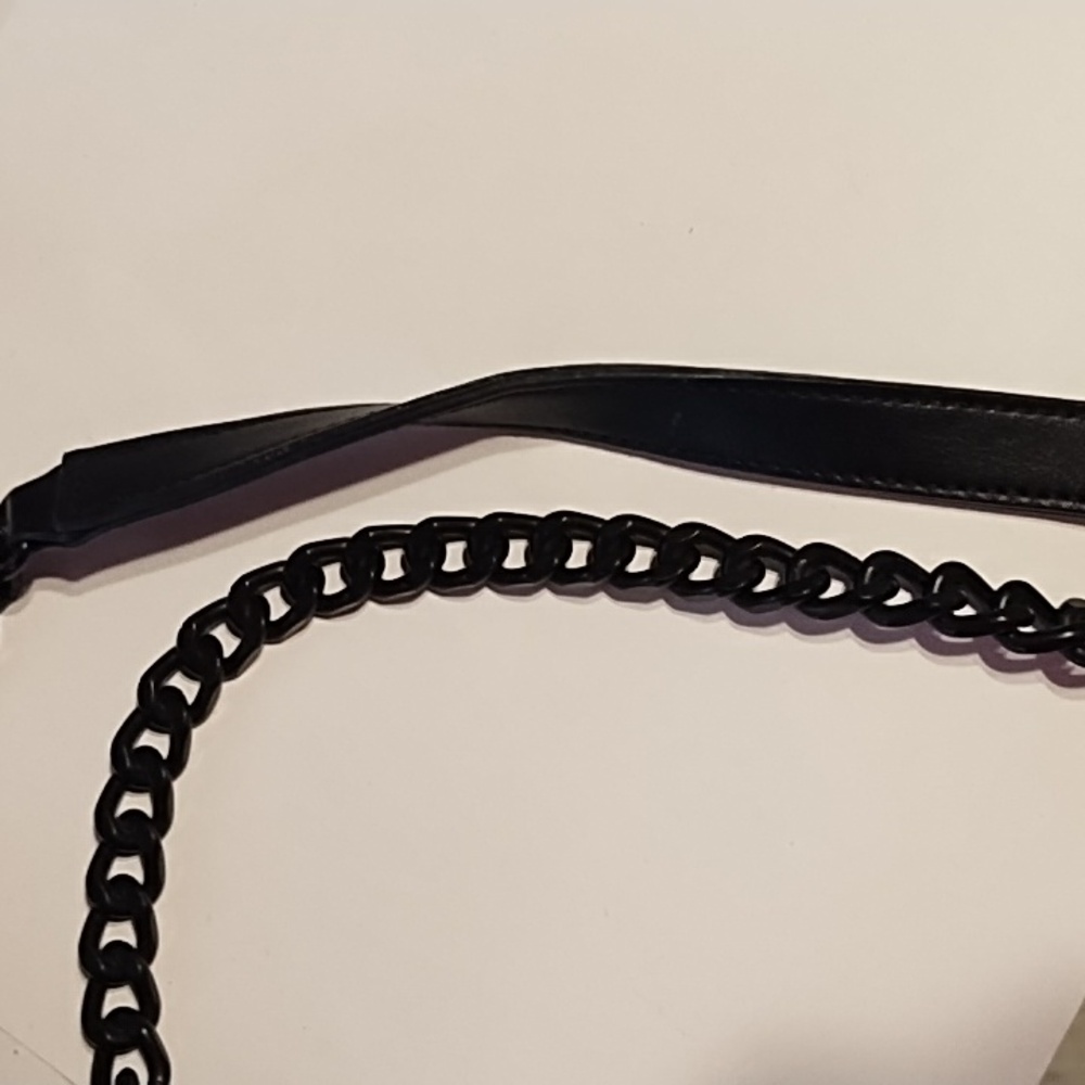 Aldo  Black & Heavy Metal Chain Bag - Picture 16 of 16